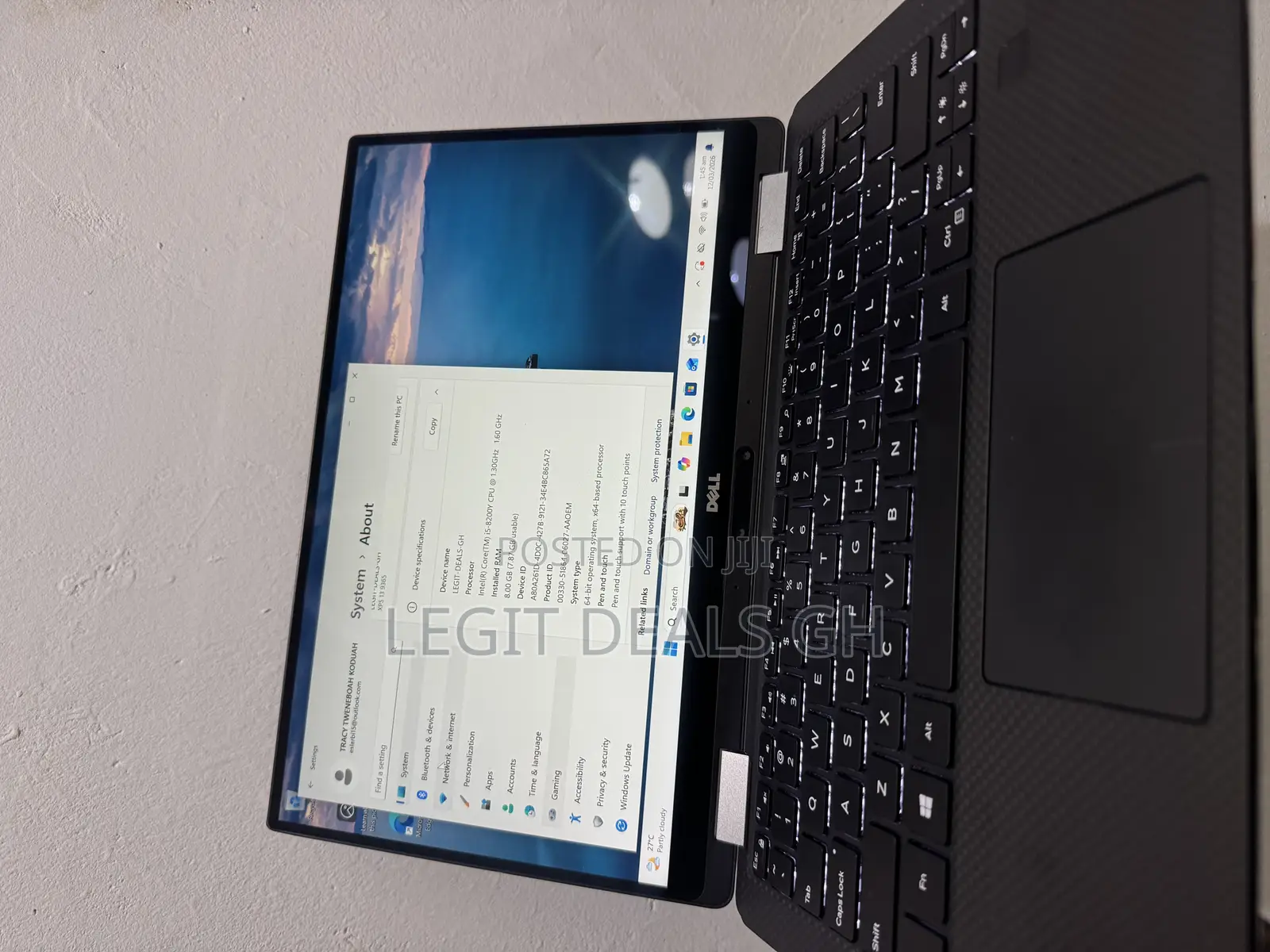 Laptop Dell XPS 13 8GB Intel Core i5 SSD 256GB