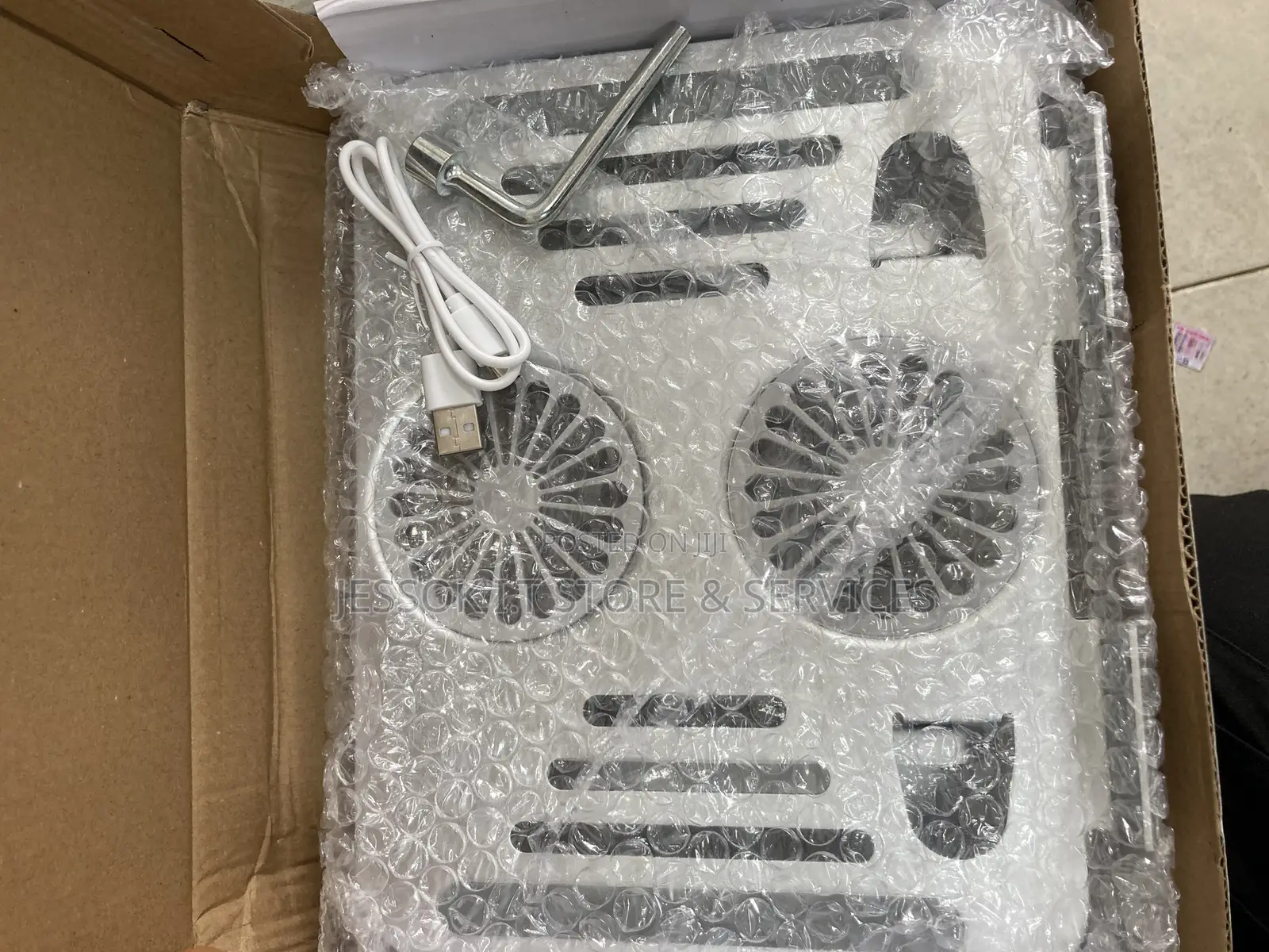 360 Laptop Stand With 2 Cooling Fans