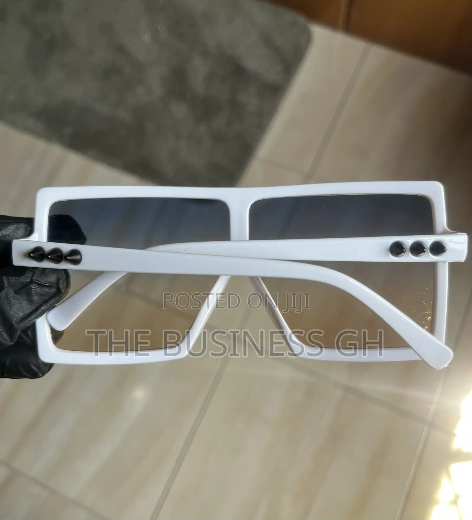 Bold White Sunglasses for Women