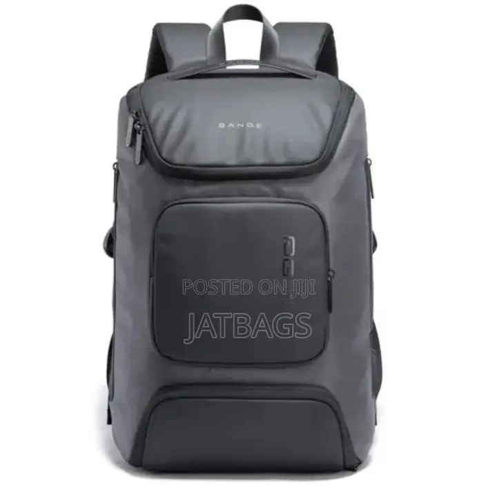 Grey And Black Waterproof Usb Laptop Backpack (Free Delivery)
