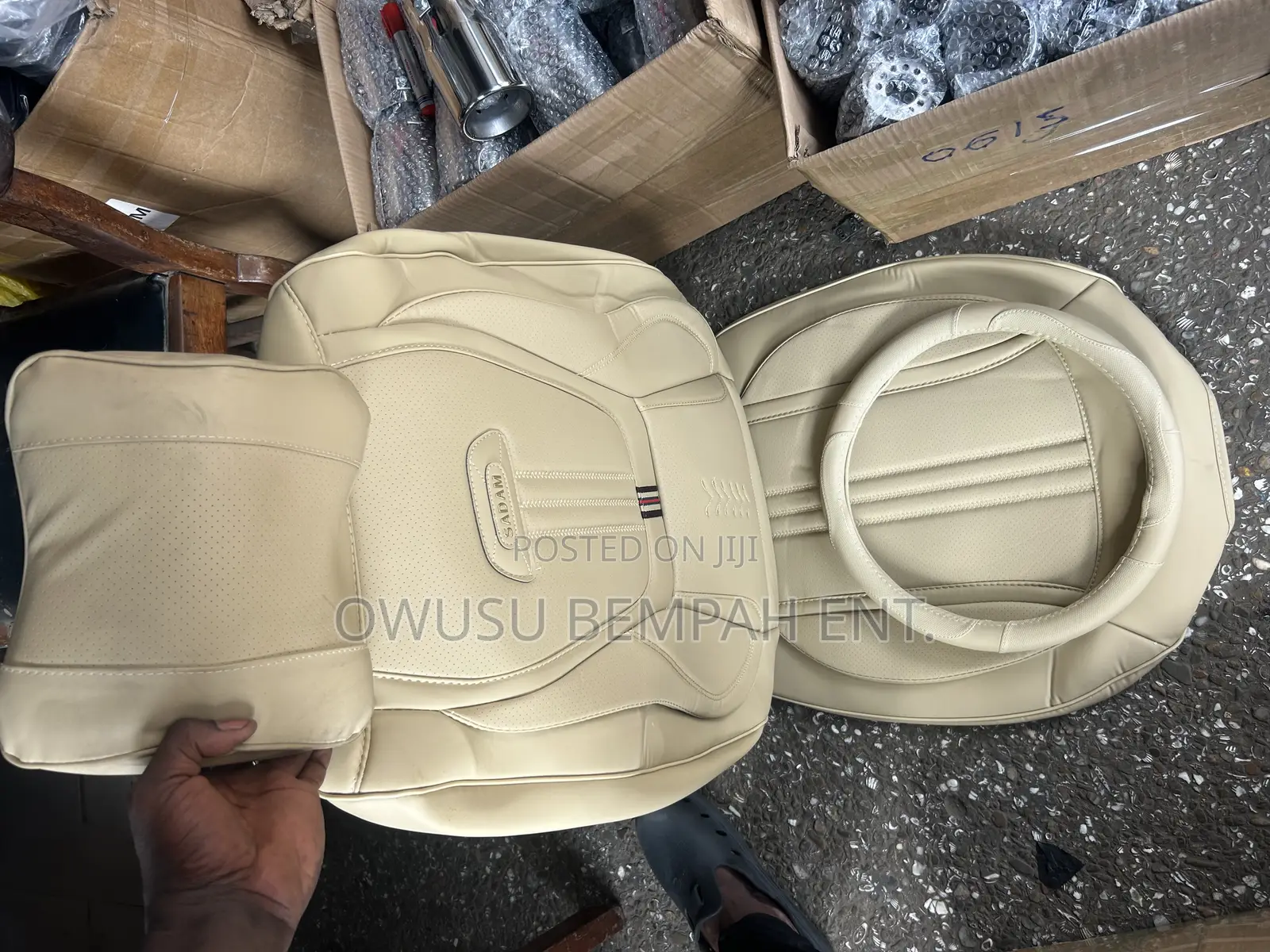 4-d Beige Seat Covers