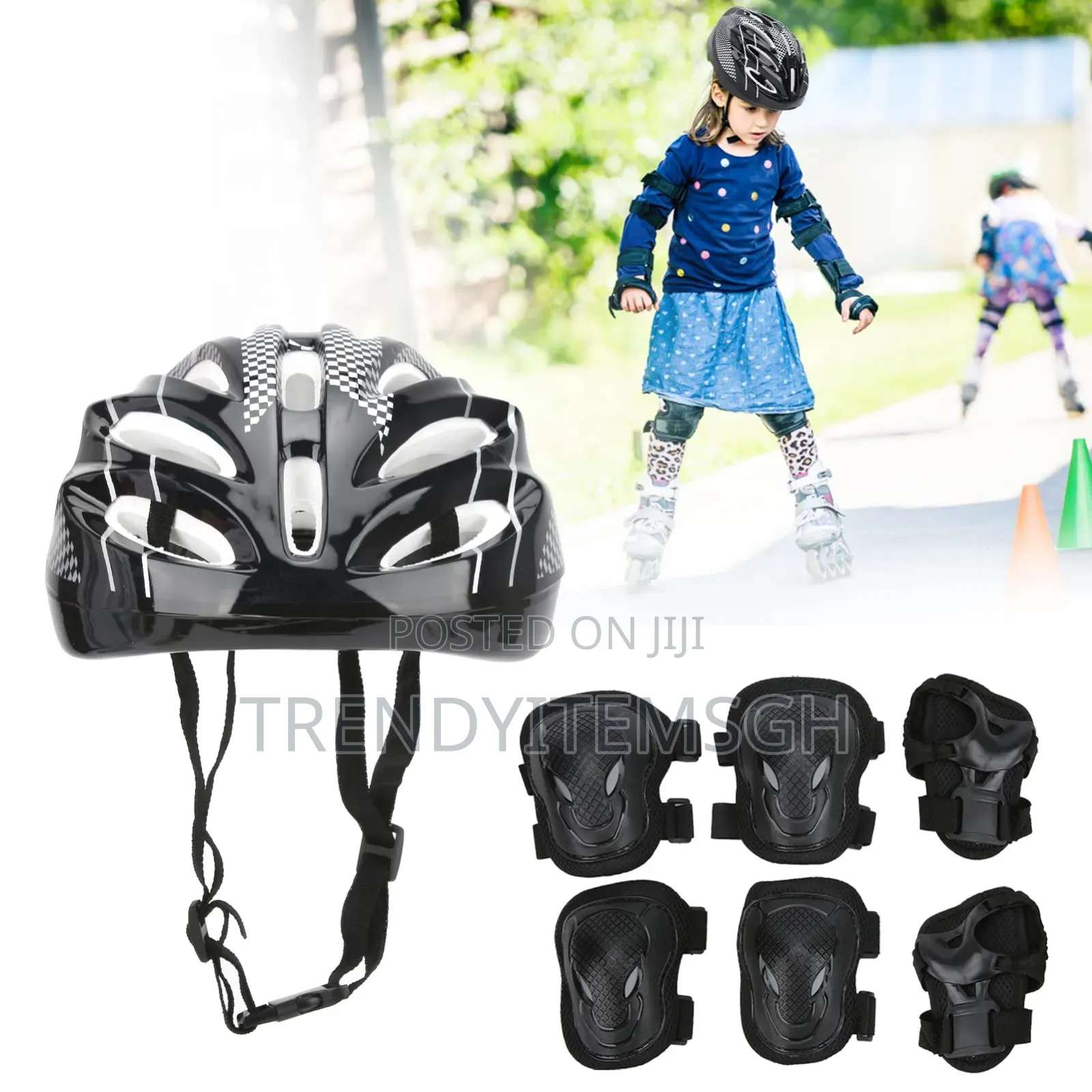 Knee And Elbow Protective Pad + Helmet