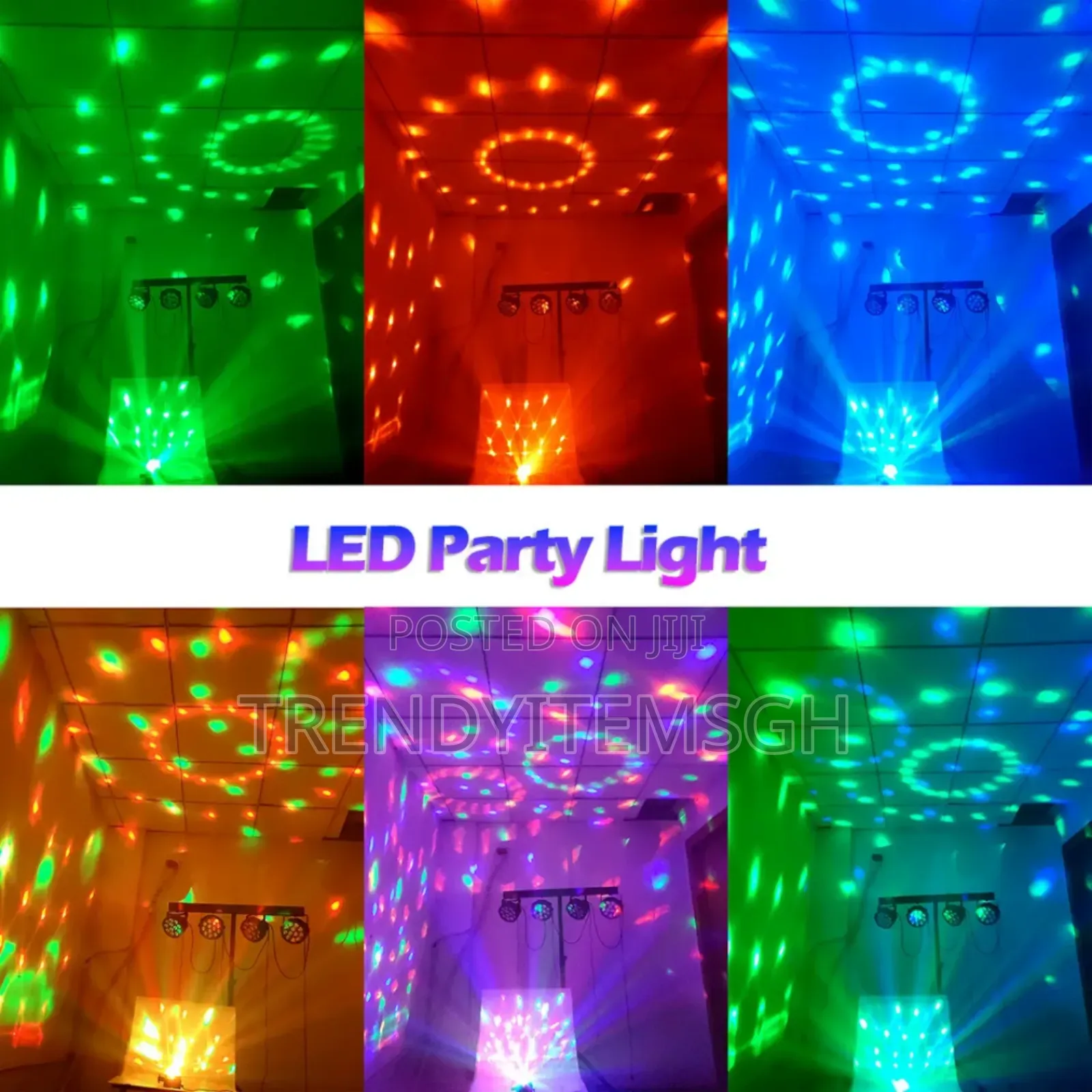 RGB Led Remote Control Ambient Dj Stage Lighting
