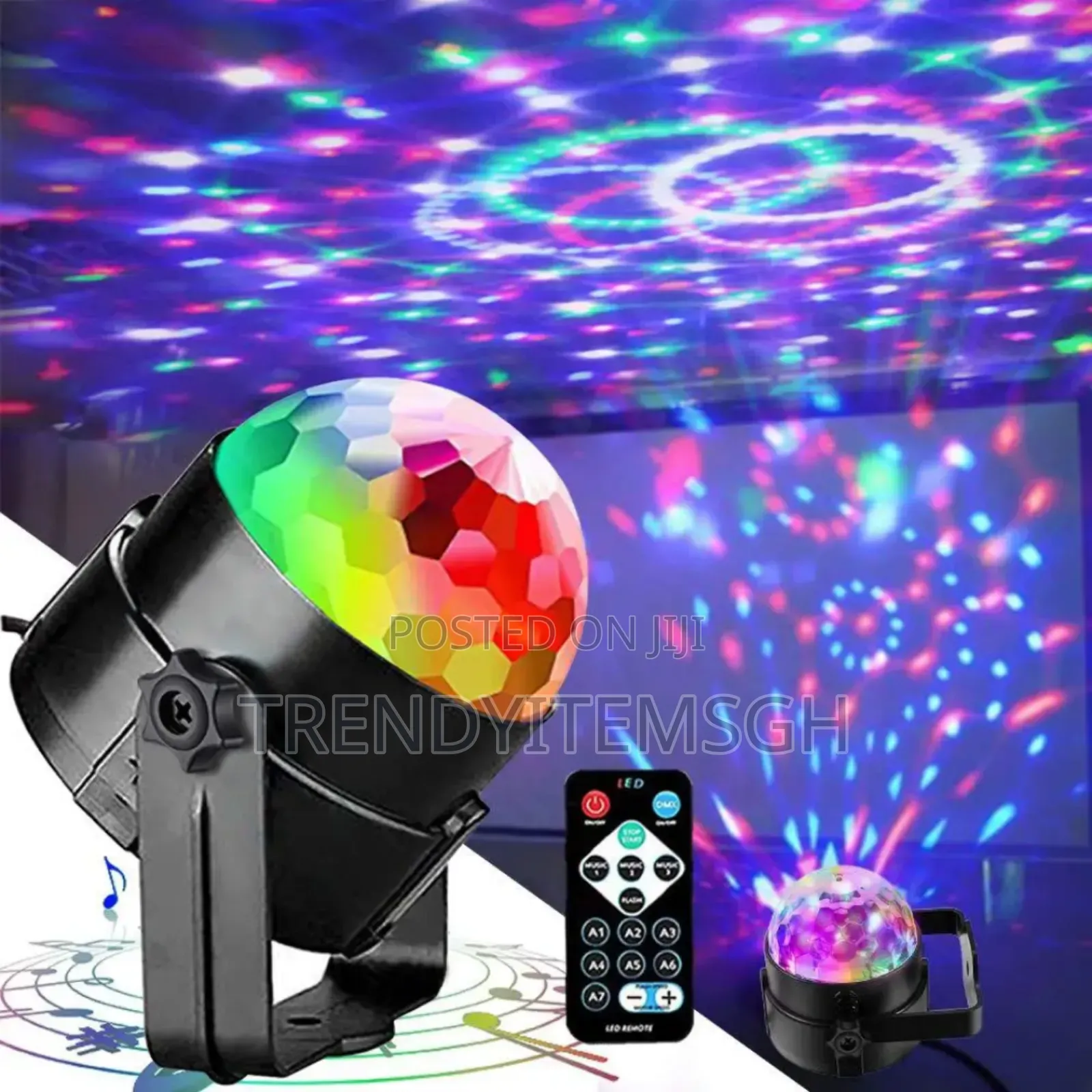 RGB Led Remote Control Ambient Dj Stage Lighting