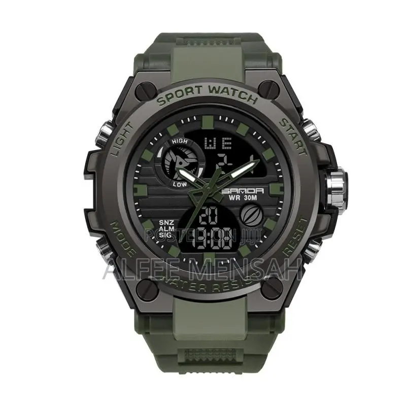 Sanda Military Style Digital Waterproof Watch