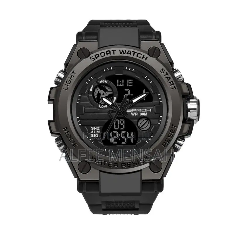 Sanda Military Style Digital Waterproof Watch