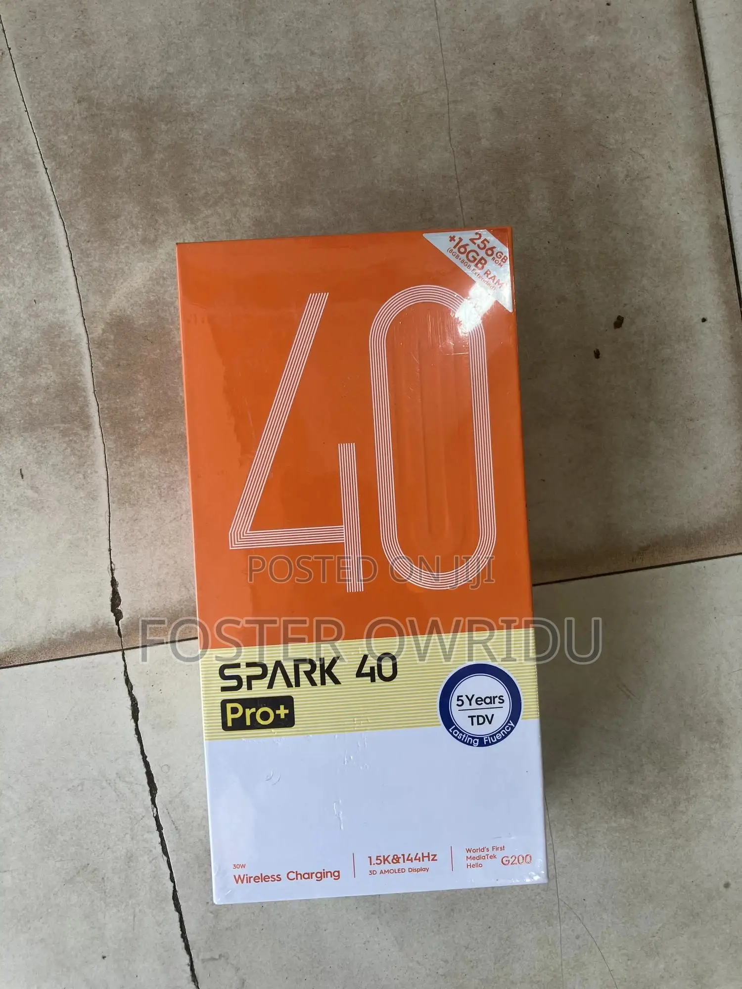New Tecno Spark 40 Pro+ 256 GB Black