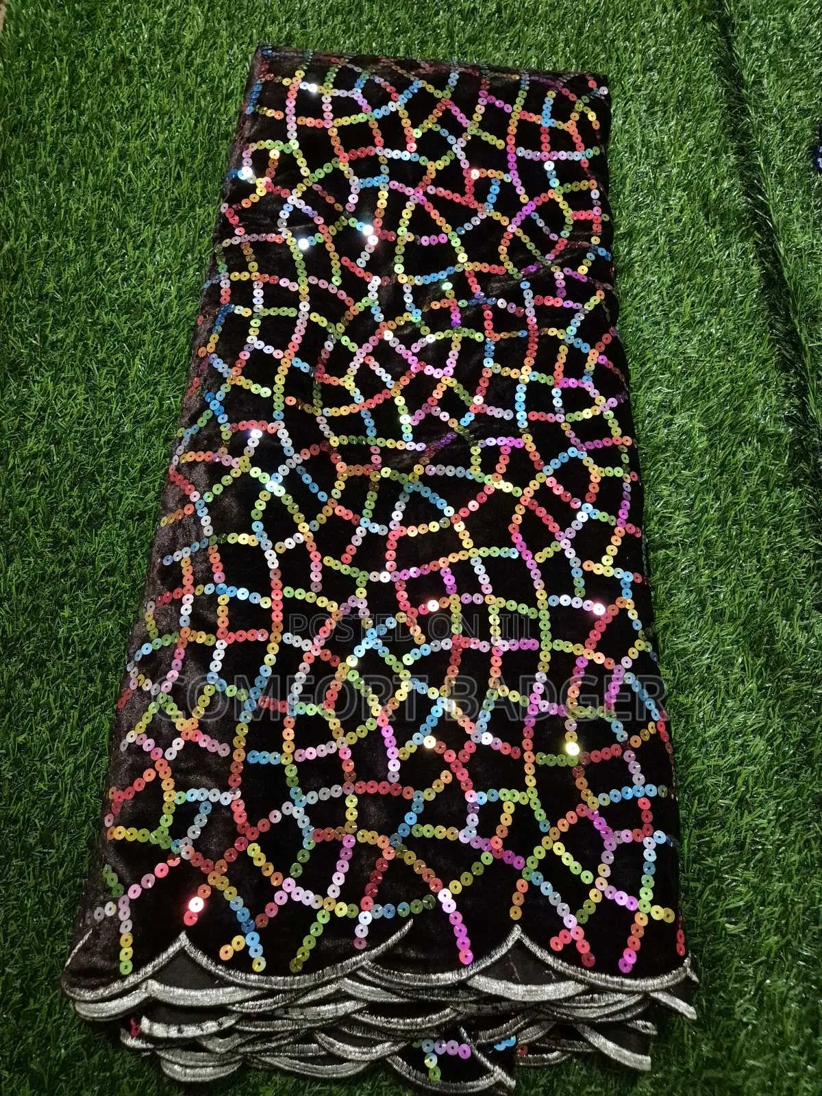 Multicoloured Exquisite Sequin Lace