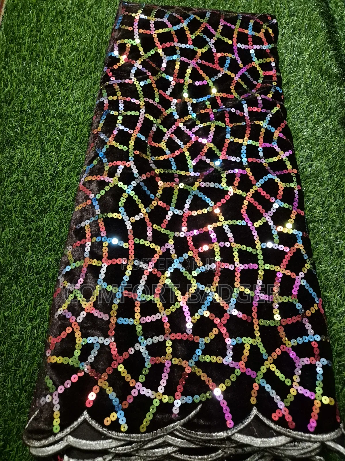 Multicoloured Exquisite Sequin Lace