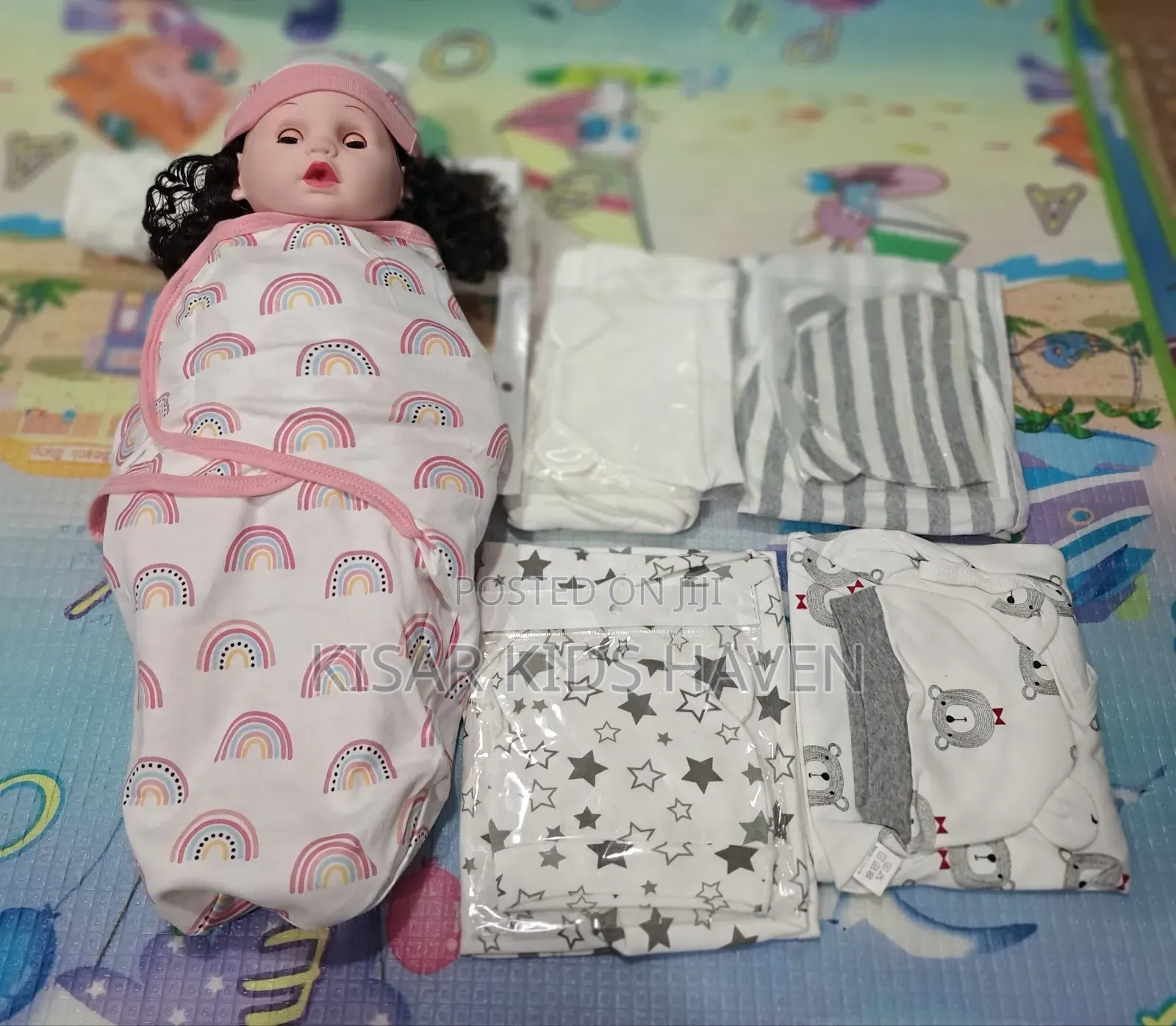 Baby Swaddle With Cap 0 to 3months