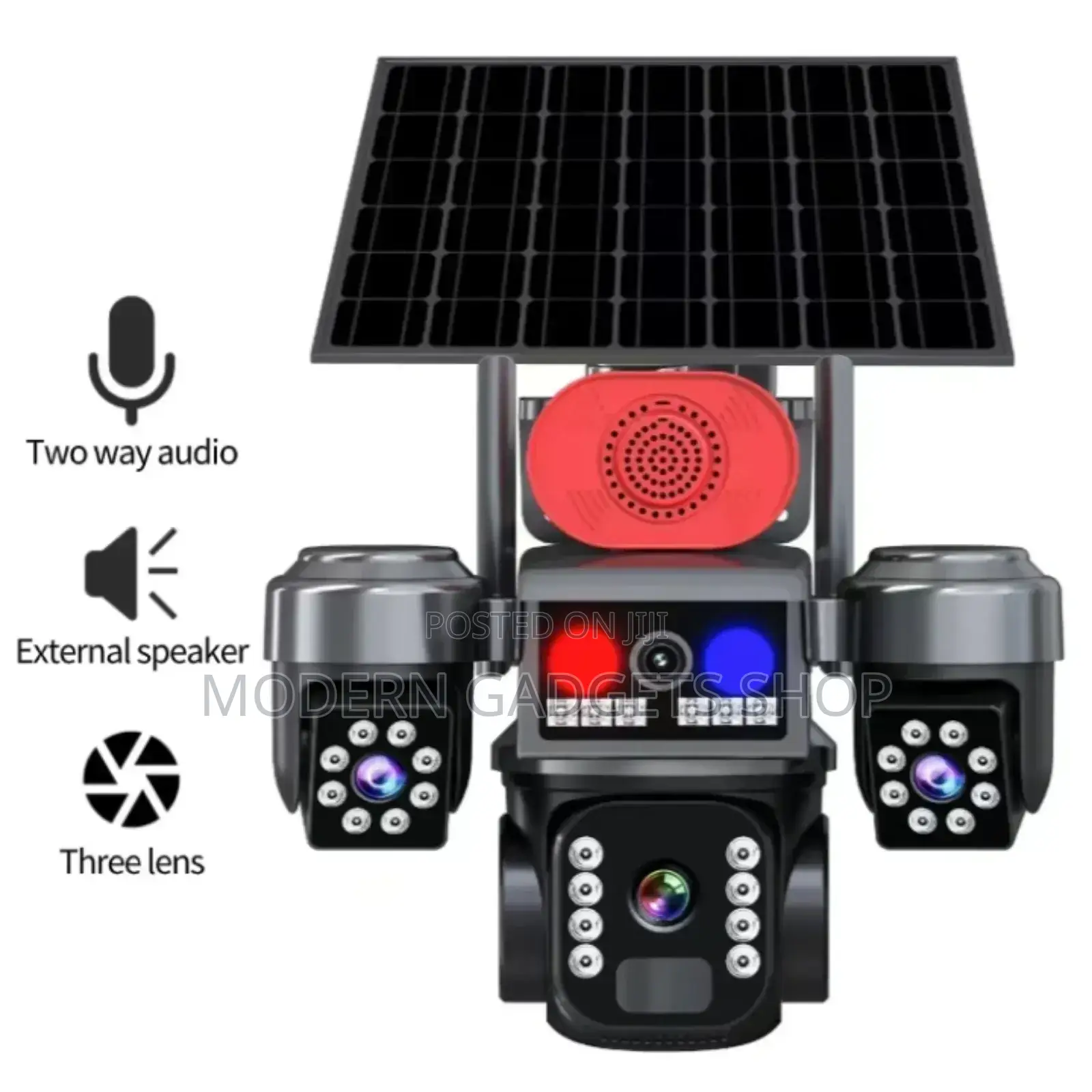 V380 Pro Solar Security CCTV Wireless System