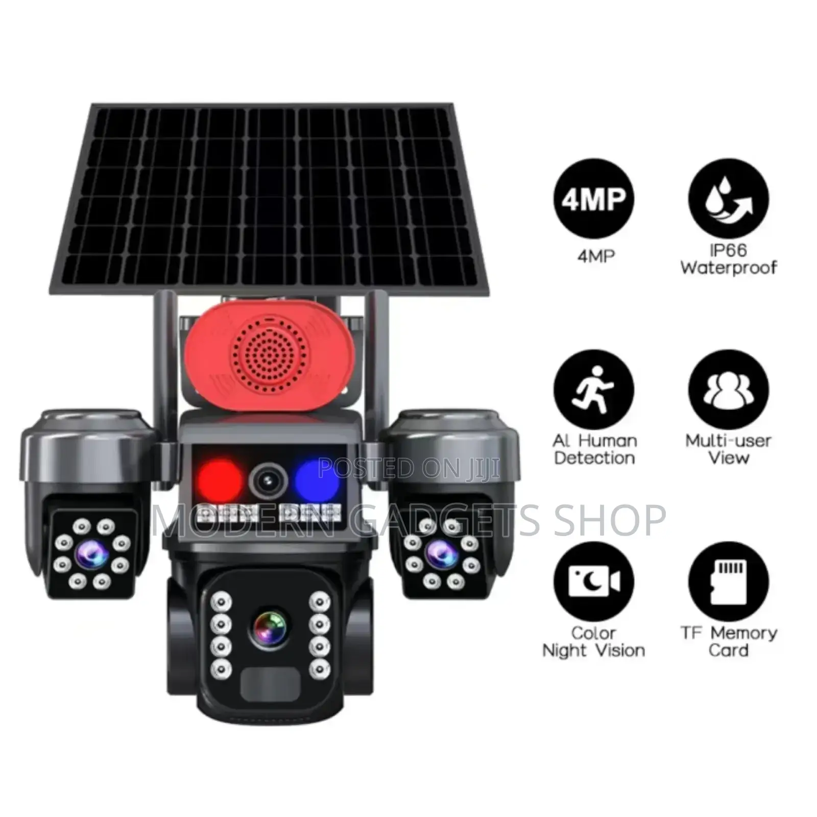 4g Night Vision Solar Security Camera System