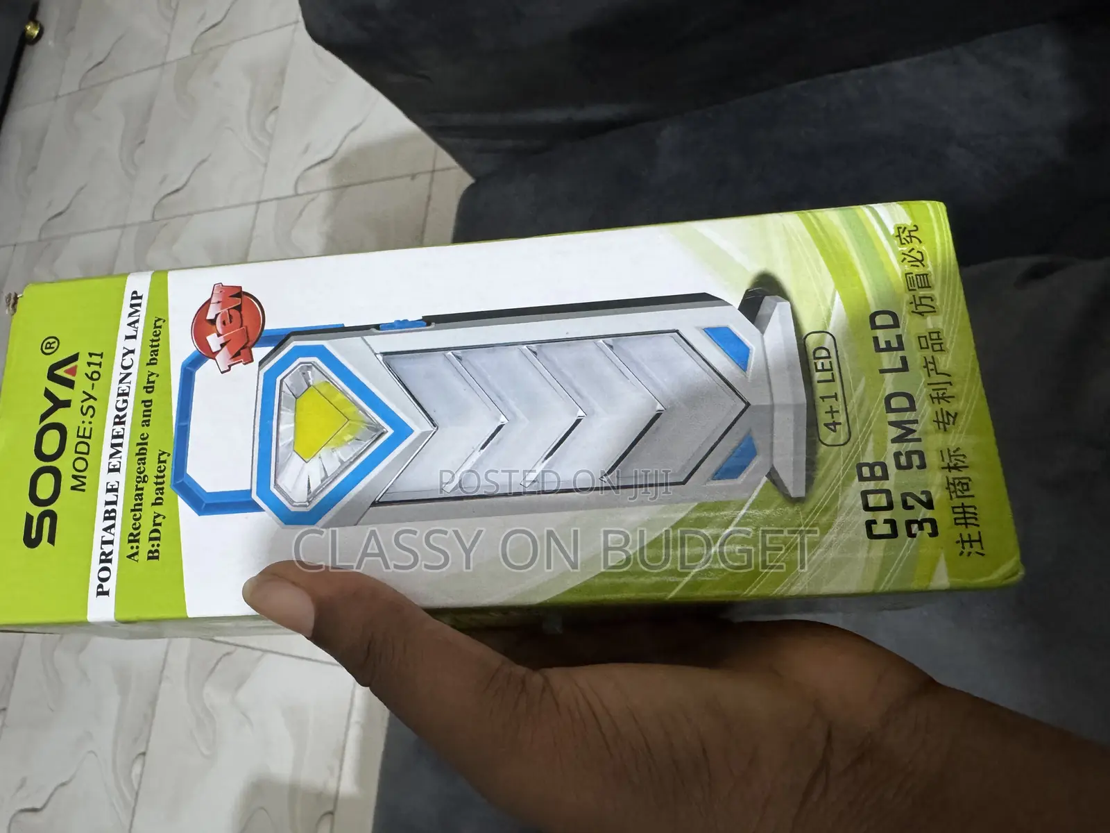Rechargable and Battery Use Portable Led Lamp