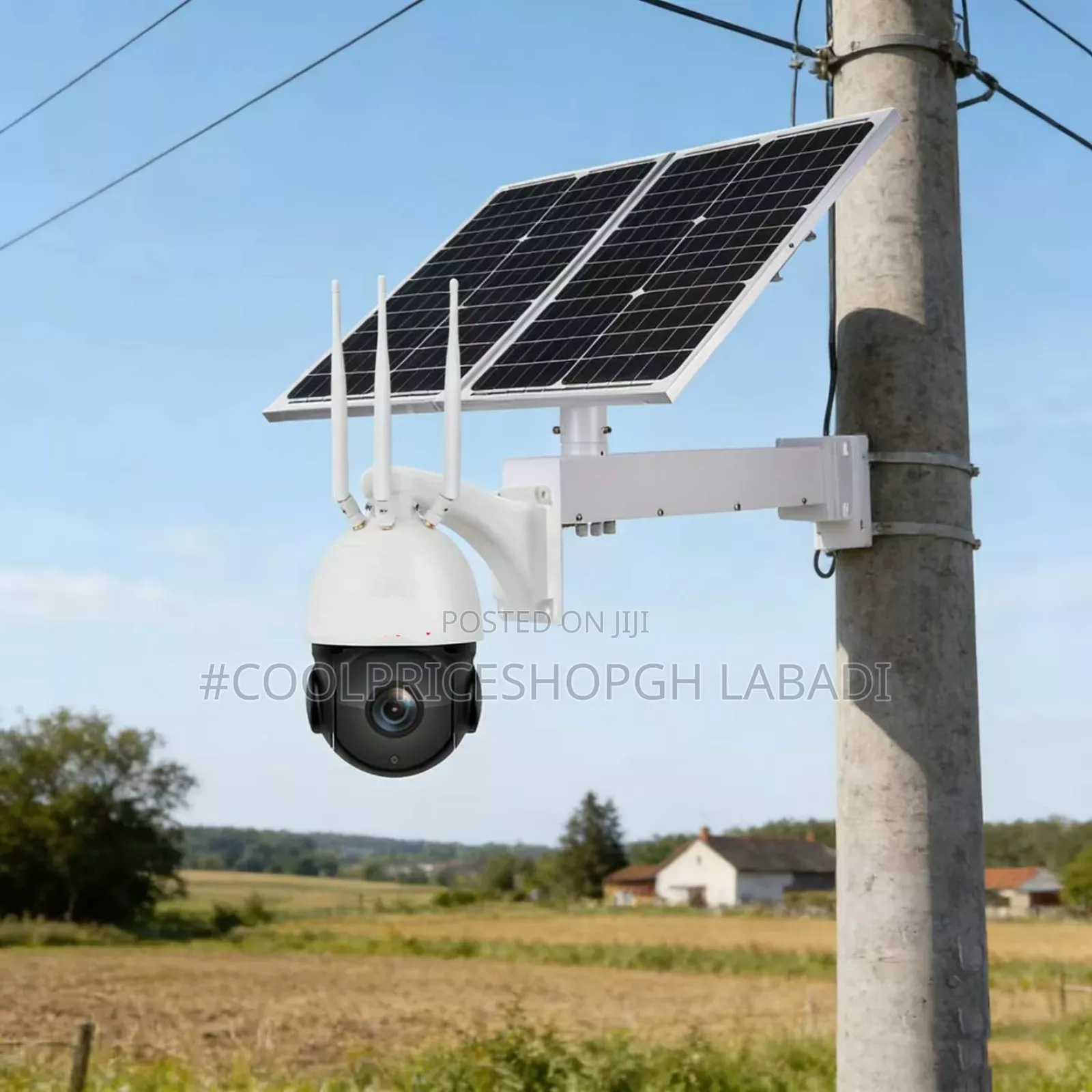 36x Speed ​​Dome Ip PTZ Full Hd Solar White Security Camera