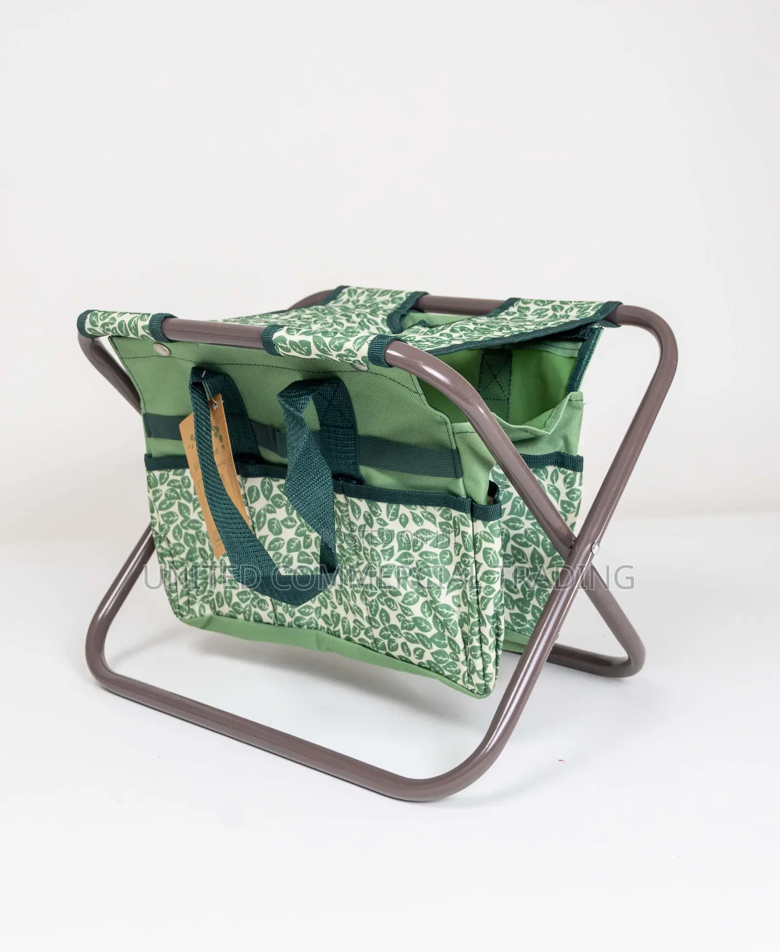 Folding Stool With Garden Bag