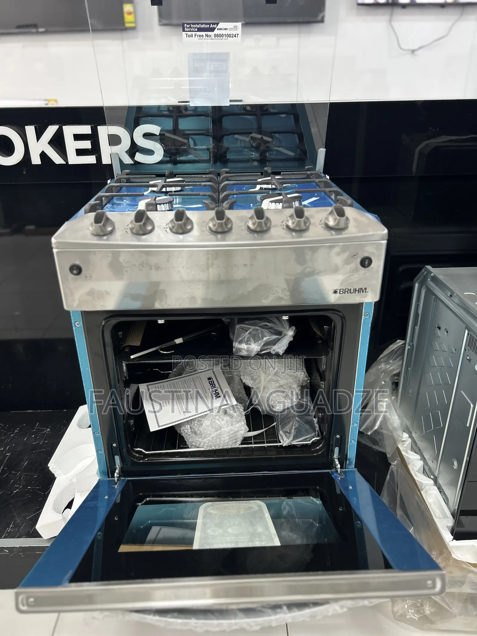 Bruhm 60x60 Gas Cooker Oven/Grill