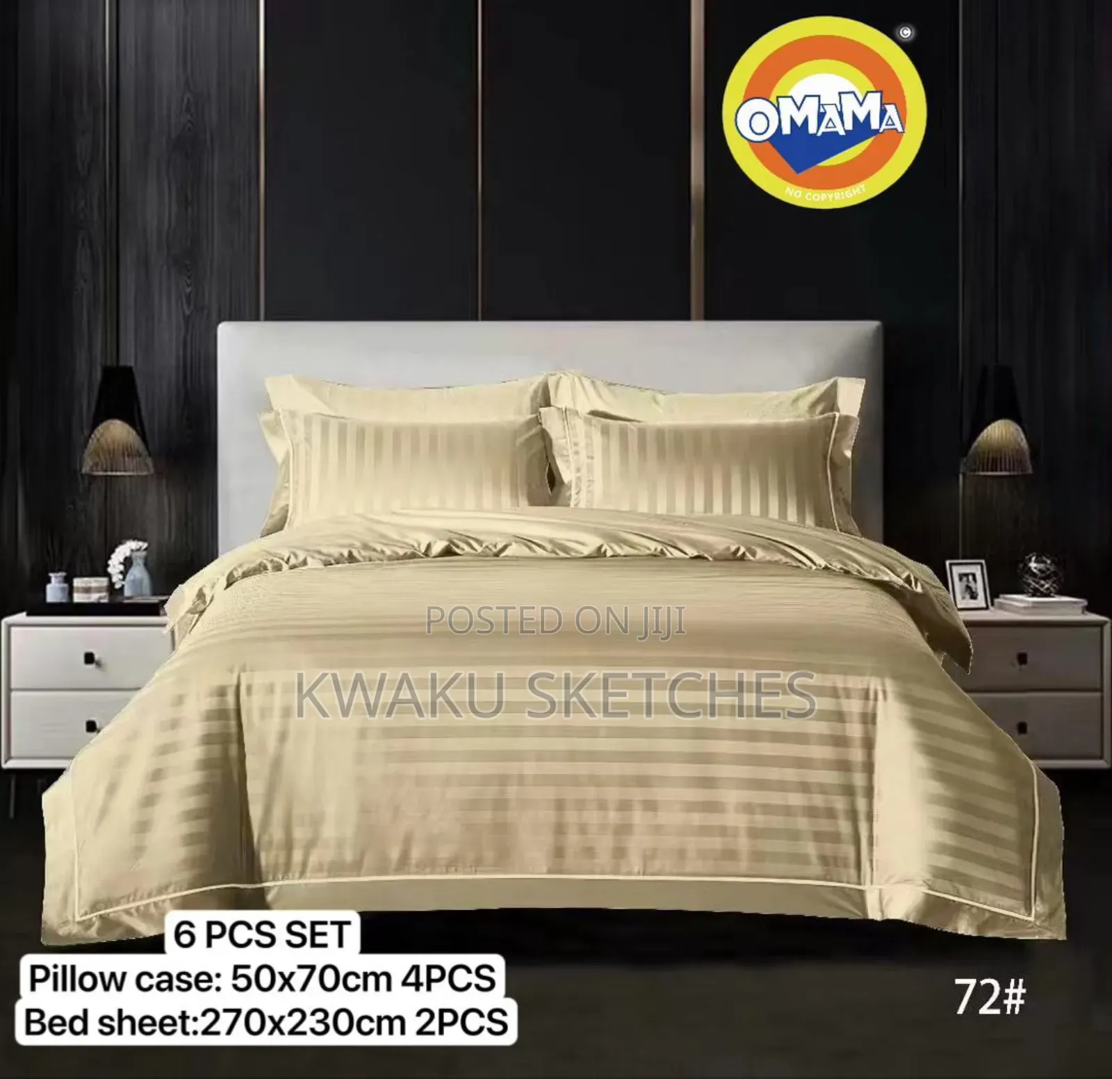 6 Pieces Premium Bedsheets