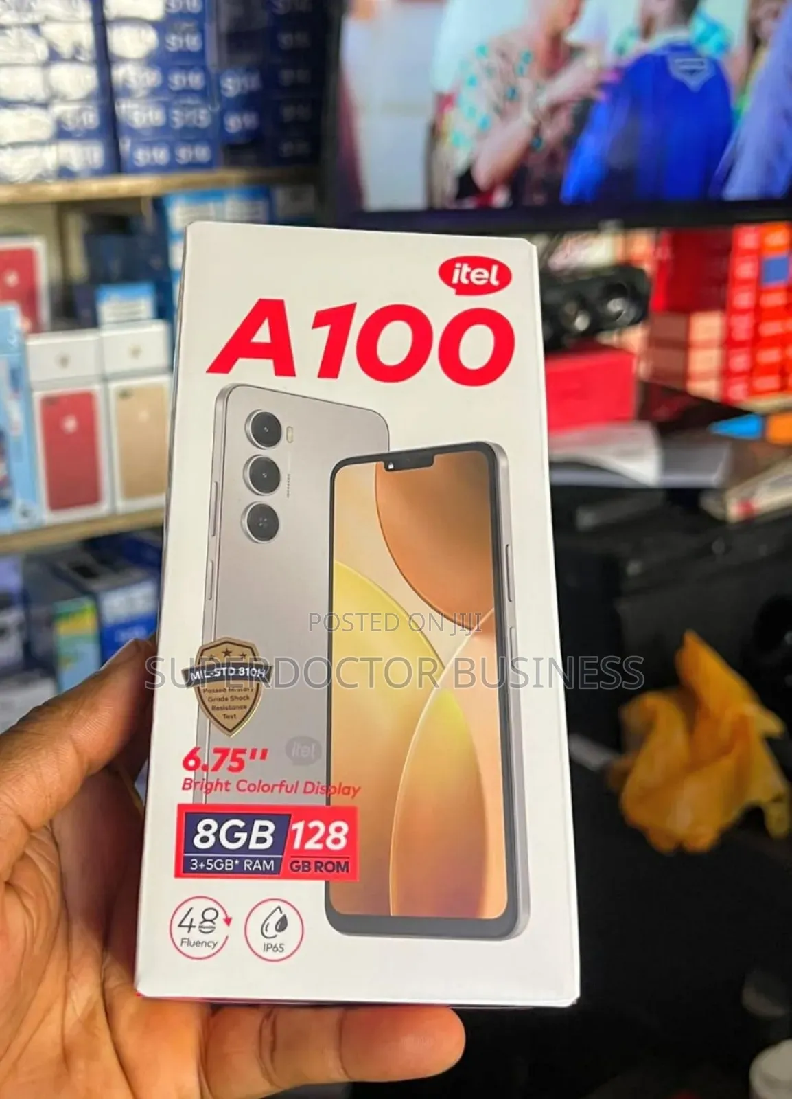 New Itel A100 128 GB Black