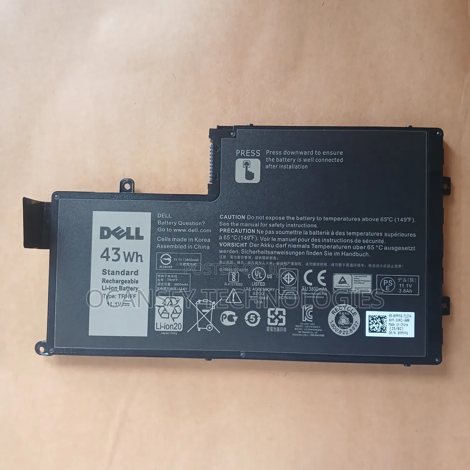 Original Dell TRHFF Laptop Battery