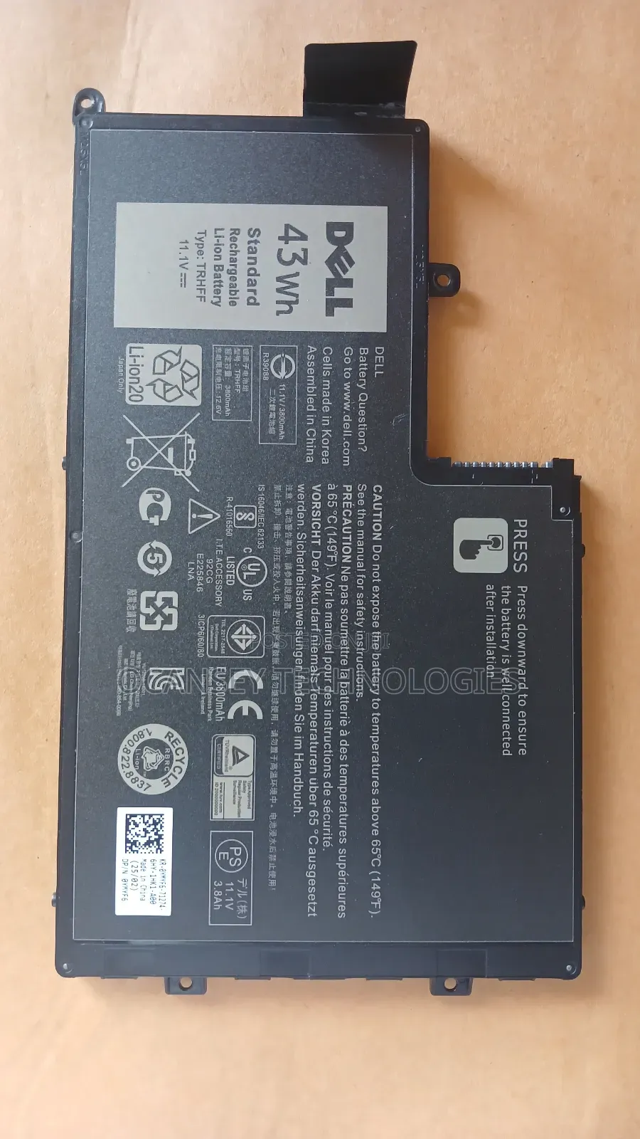 Original Dell TRHFF Laptop Battery