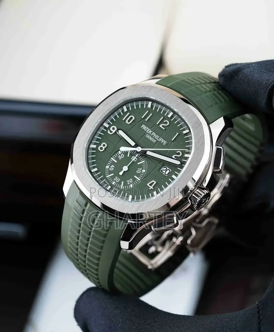Patek Philippe Aquanaut Luxury Watch for Men - Army Green