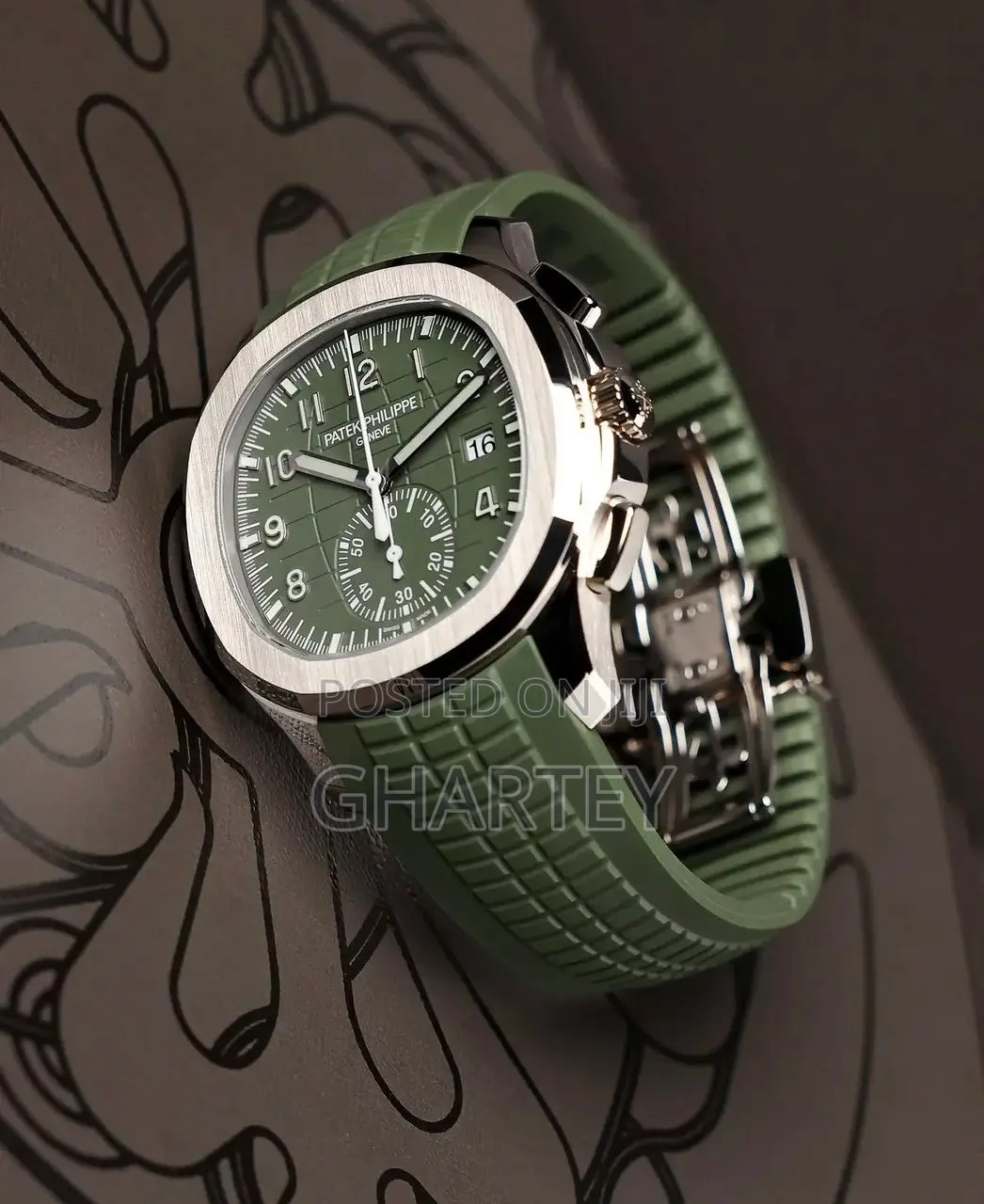 Patek Philippe Aquanaut Luxury Watch for Men - Army Green