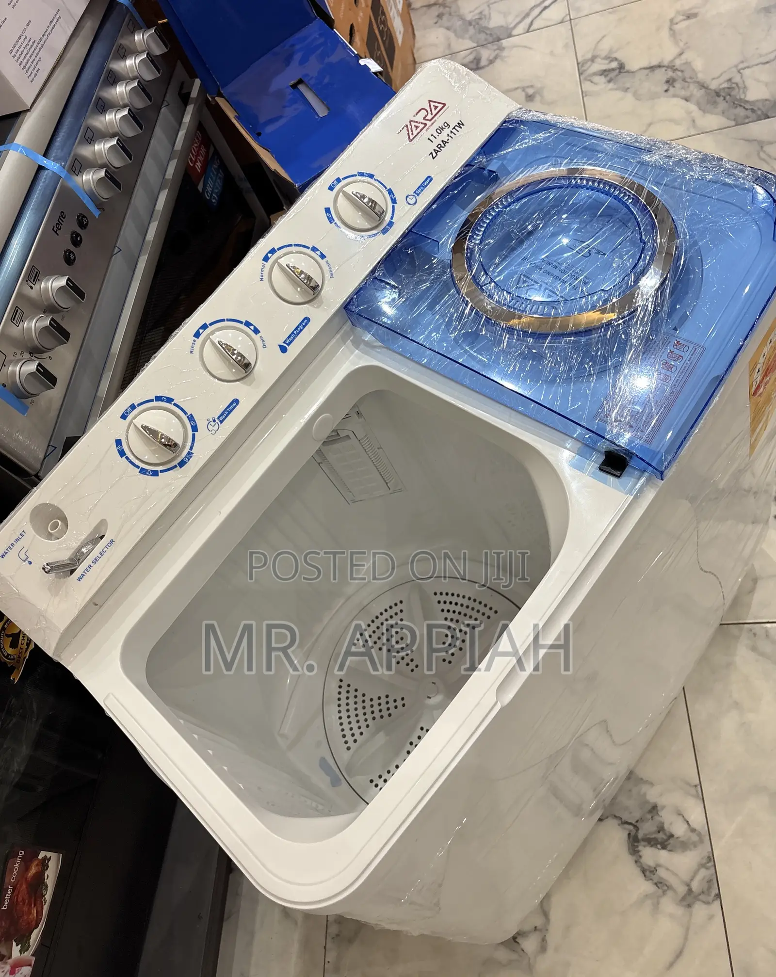 Shop Zara 11kg Semi-Auto Electric Washing Machine,White 