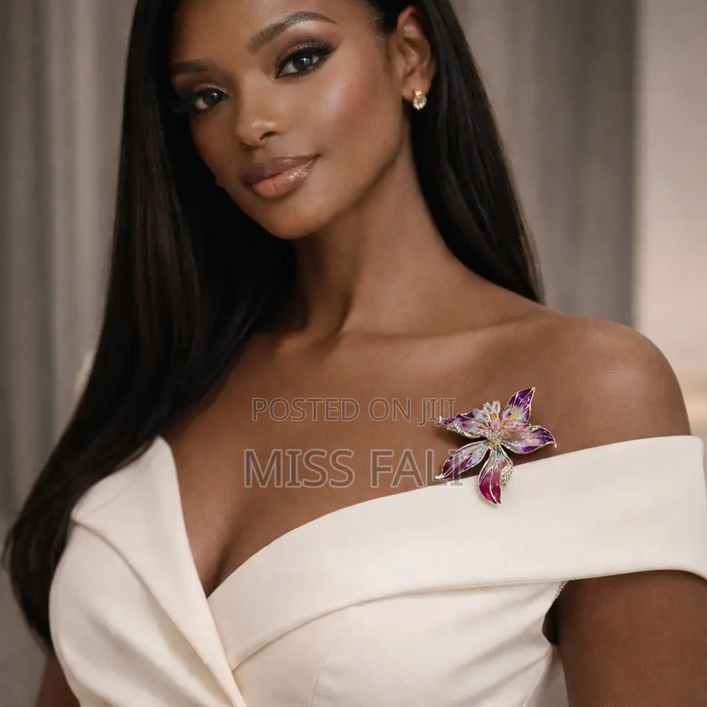 Radiant Orchid Bloom Brooch