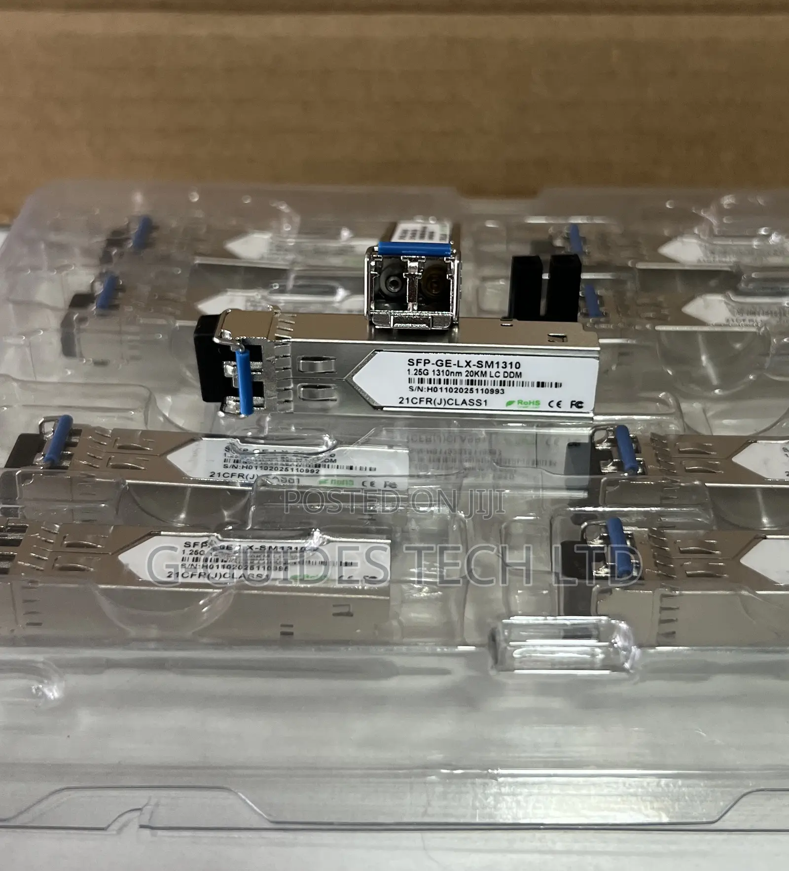 20km Lc SFP Transceiver Module 1.25g Duplex Single Mode