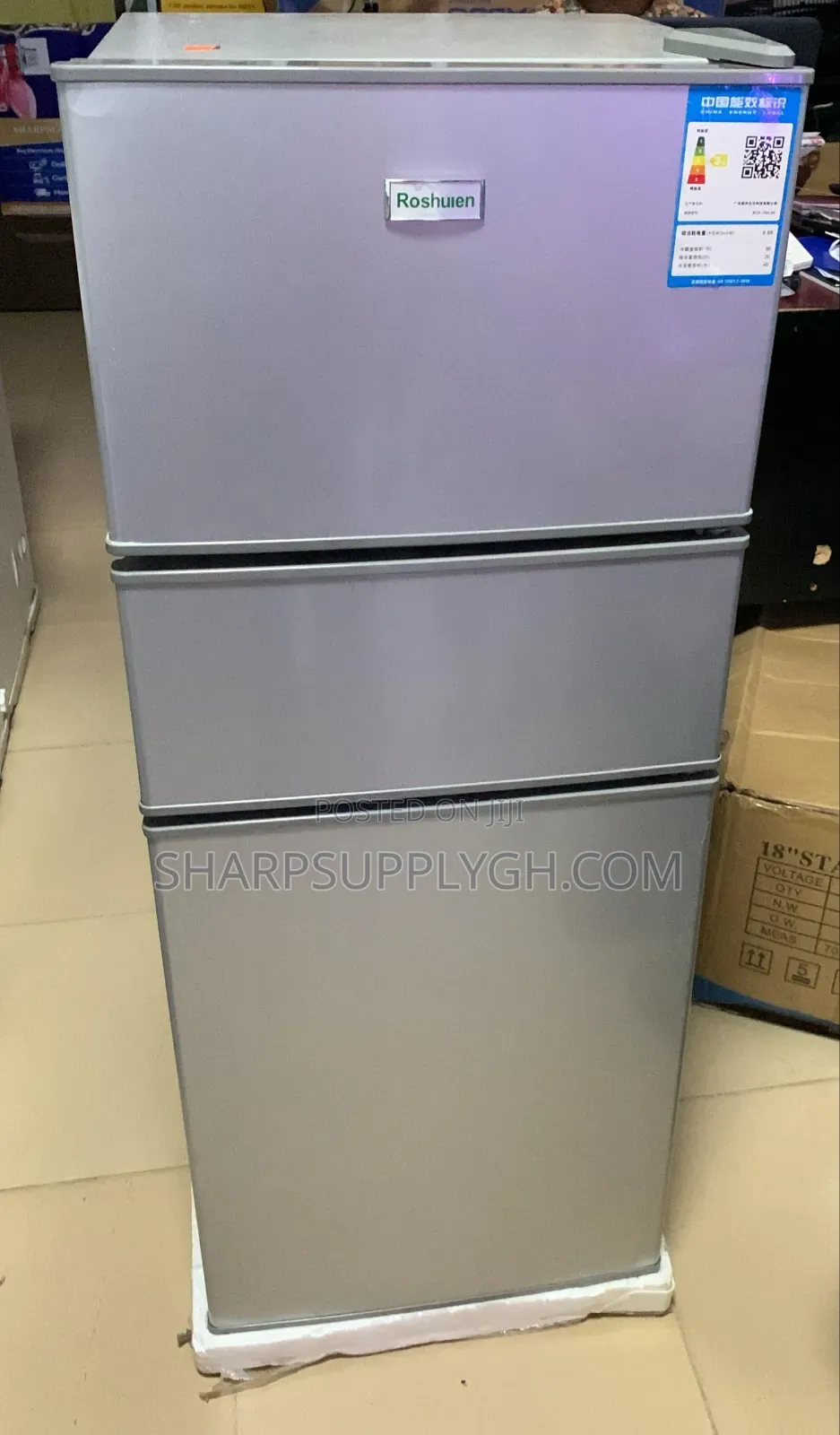 Roshuien Triple Door Fridge