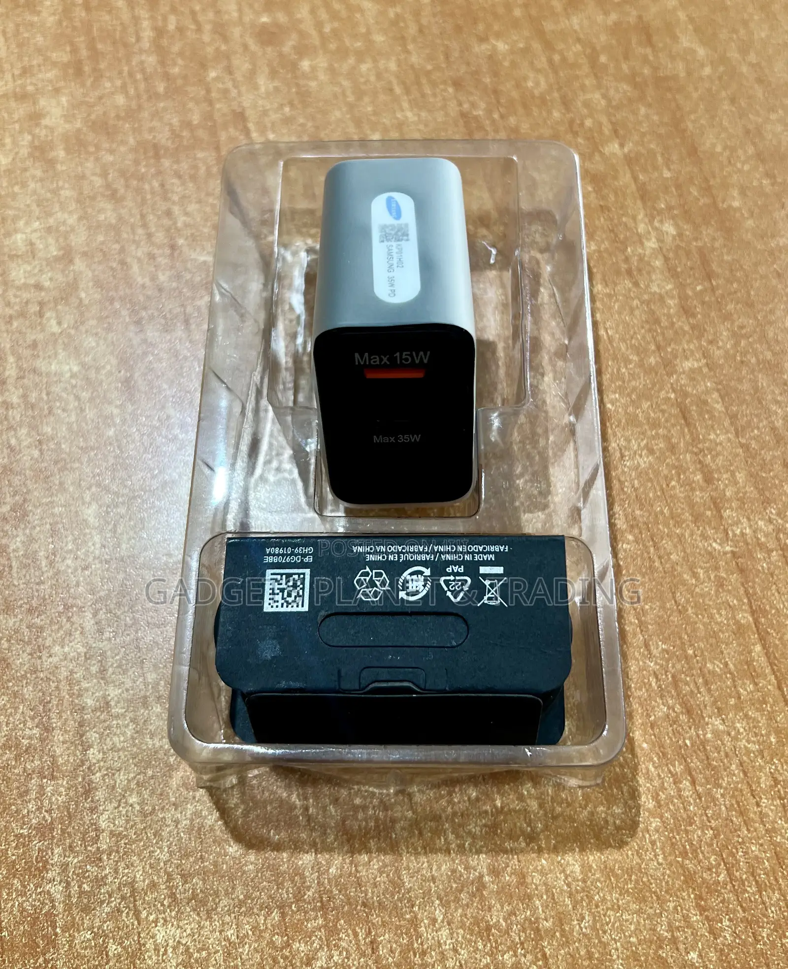 35w Power Adapter Duo Black Dual Ports Super Fast Charging