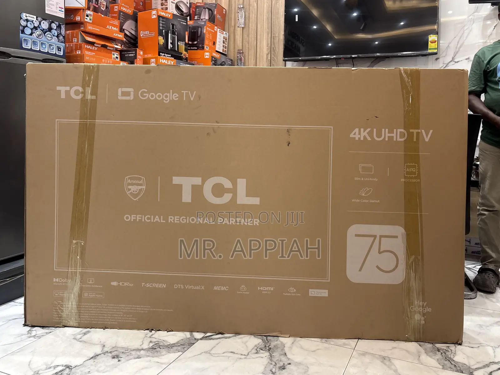 Order Affordable TCL 75” Uhd Smart Screen Television(Black) 