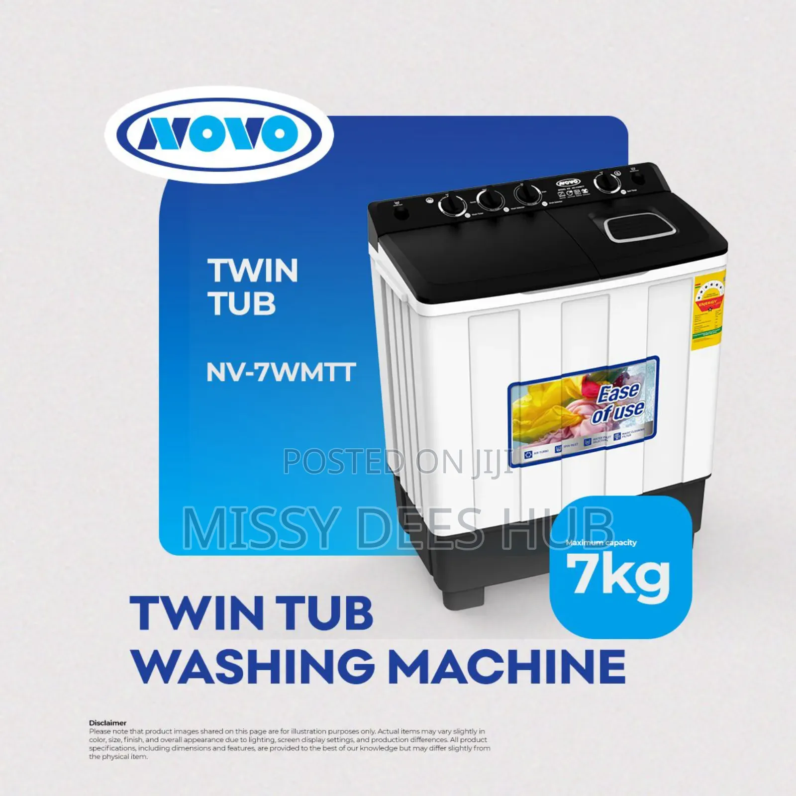 7kg Novo Washing Machine