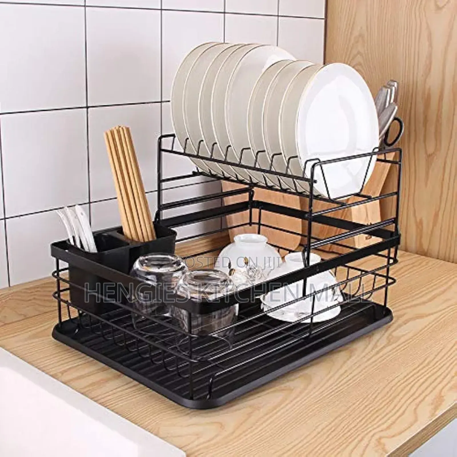 2-Tier Anti-Rust Dish Rack