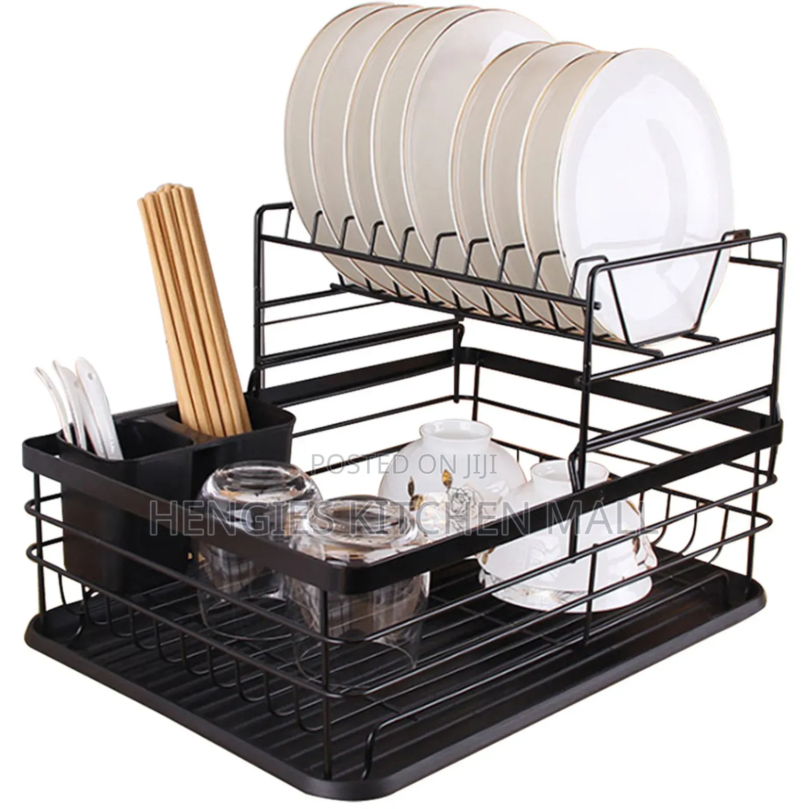 2-Tier Anti-Rust Dish Rack
