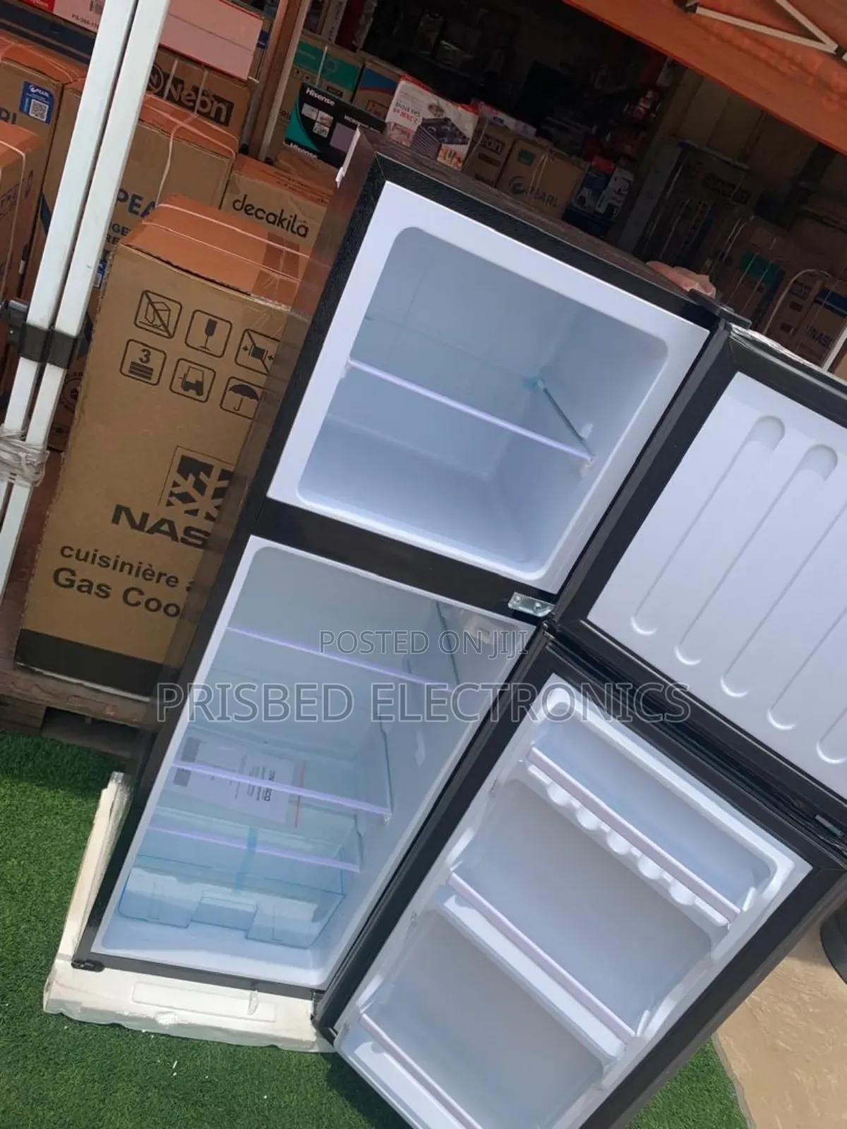 --"Nasco Durable Double Door Fridge 158 Litres
