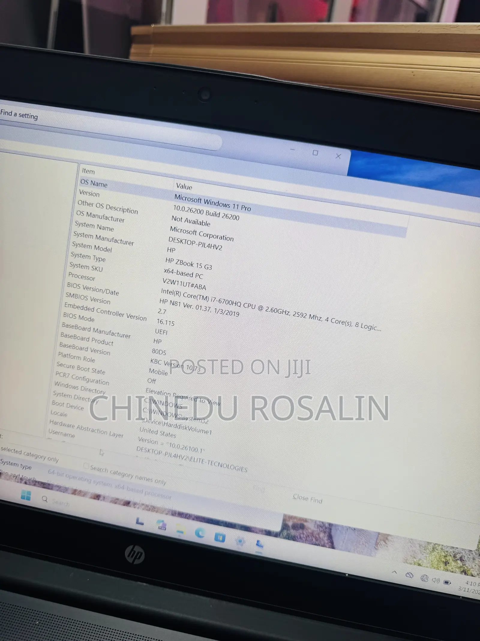 Laptop HP ZBook 15 G3 16GB Intel Core i7 SSD 512GB