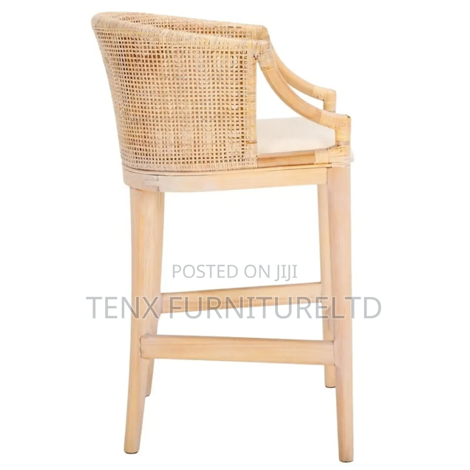 Bar Safavieh Solid Wood Counter Stool In( Natural/White)