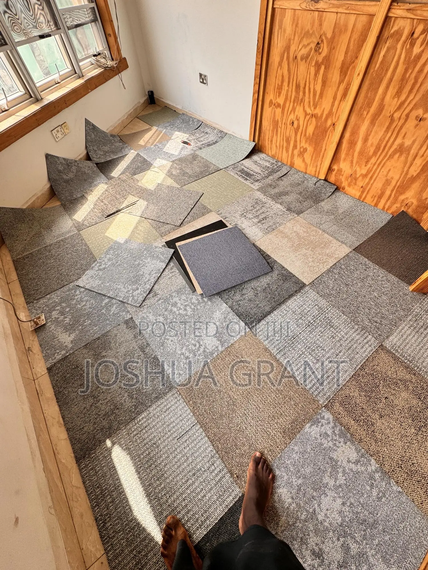 Modernized Woolen Carpet Tiles
