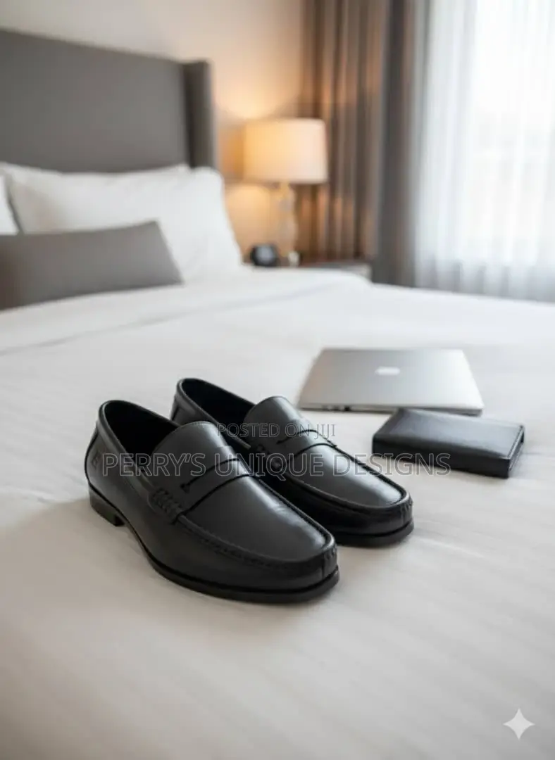 Classic Executive Black Slip-on Loafers