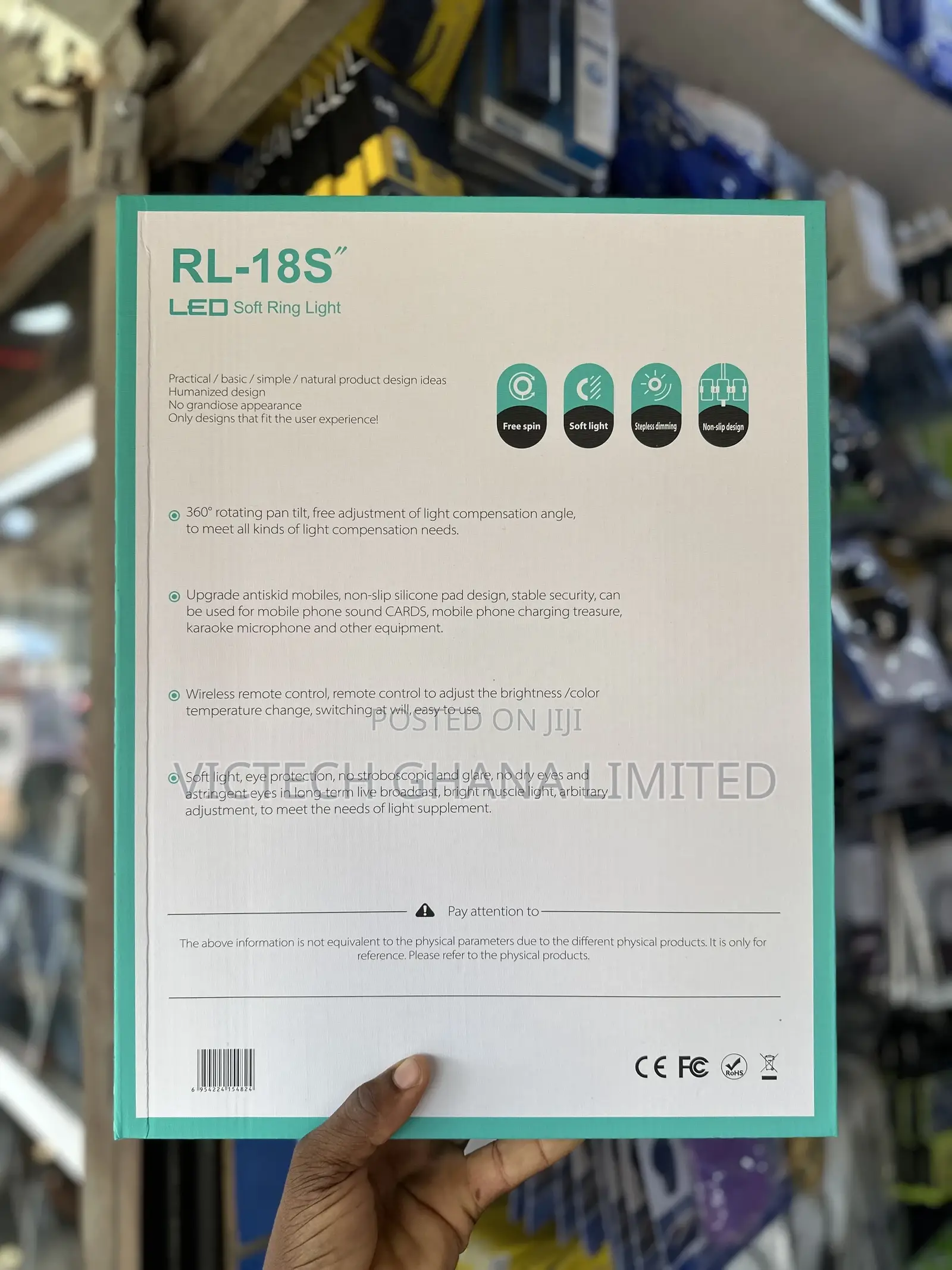 Rl-18s Led Soft Ring Light With Remote Control