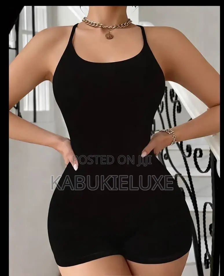 Slim Fit Strappy Mini Jumpsuit