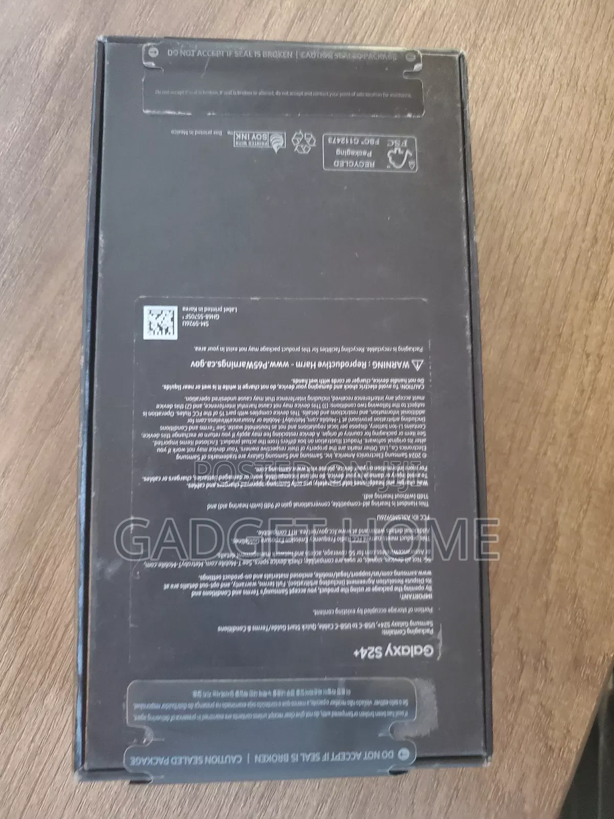New Samsung Galaxy S24 Plus 256 GB Black
