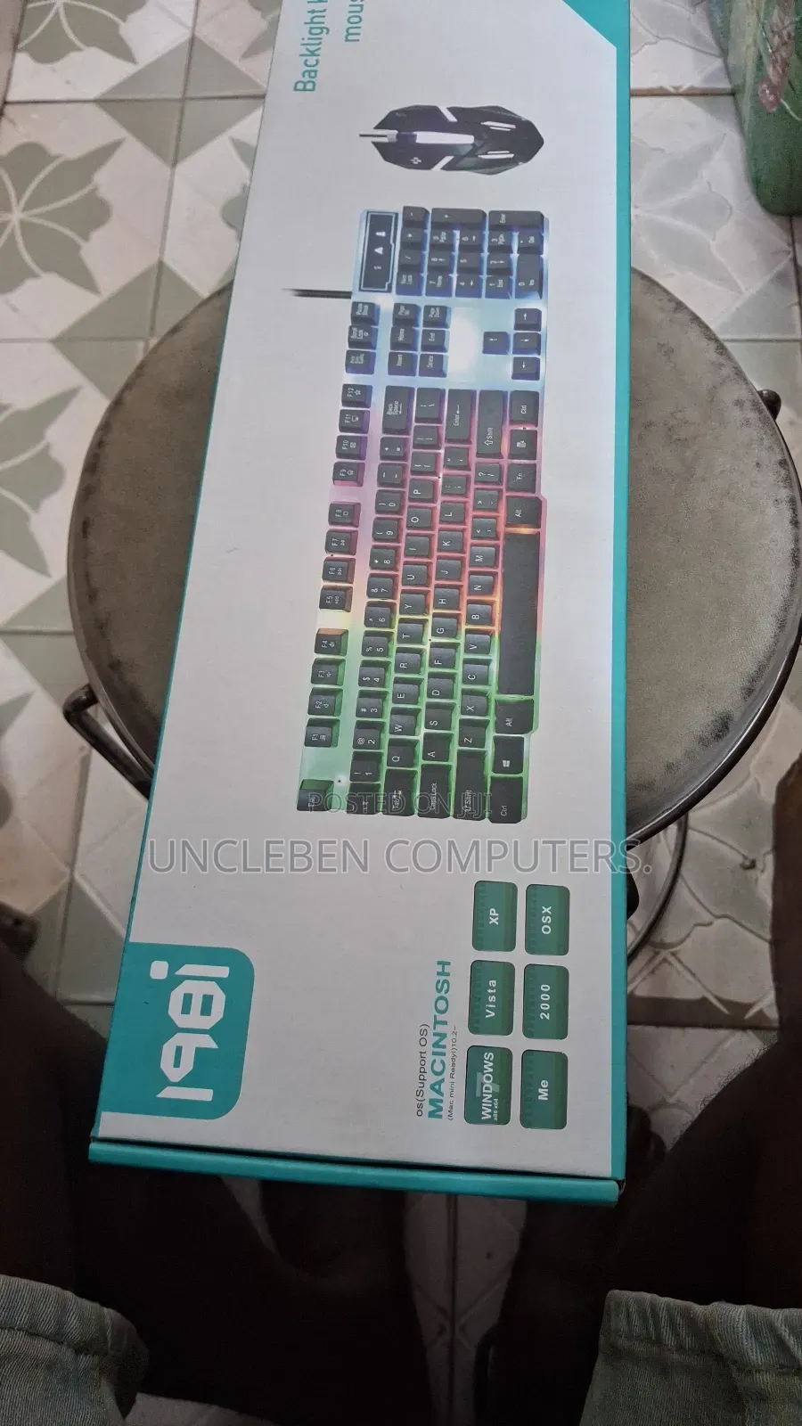 Usb Keyboard and Mouse With Background Light