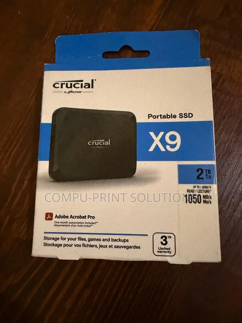 Crucial 2tb X9 Portable/External SSD