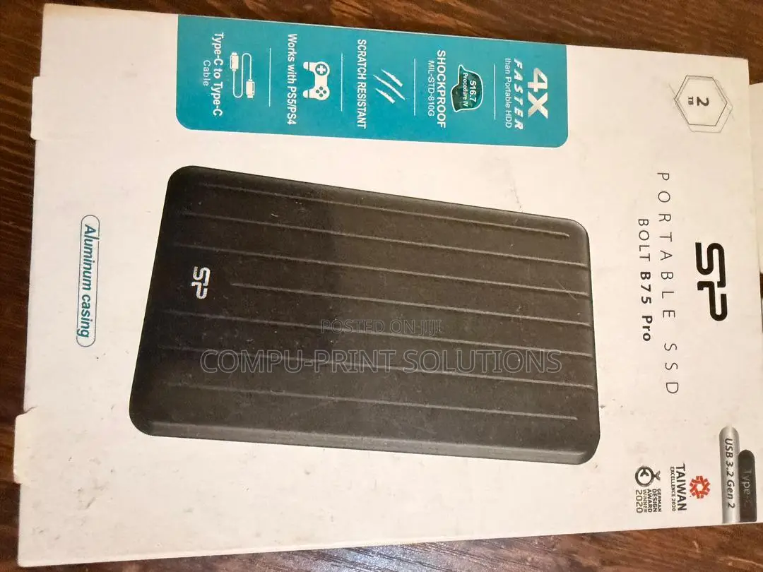 Silicon Power 2tb Bolt B75 Pro Rugged Portable/External SSD