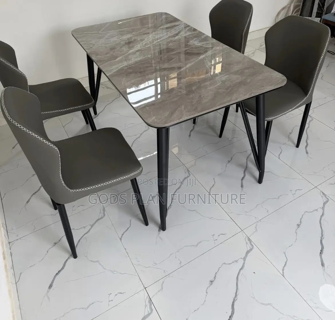 Marble Top Dining Table