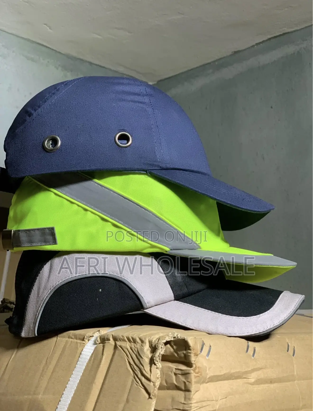 Original Durable Safety Reflective Bump Cap Khaki Safety Bump Hemlet