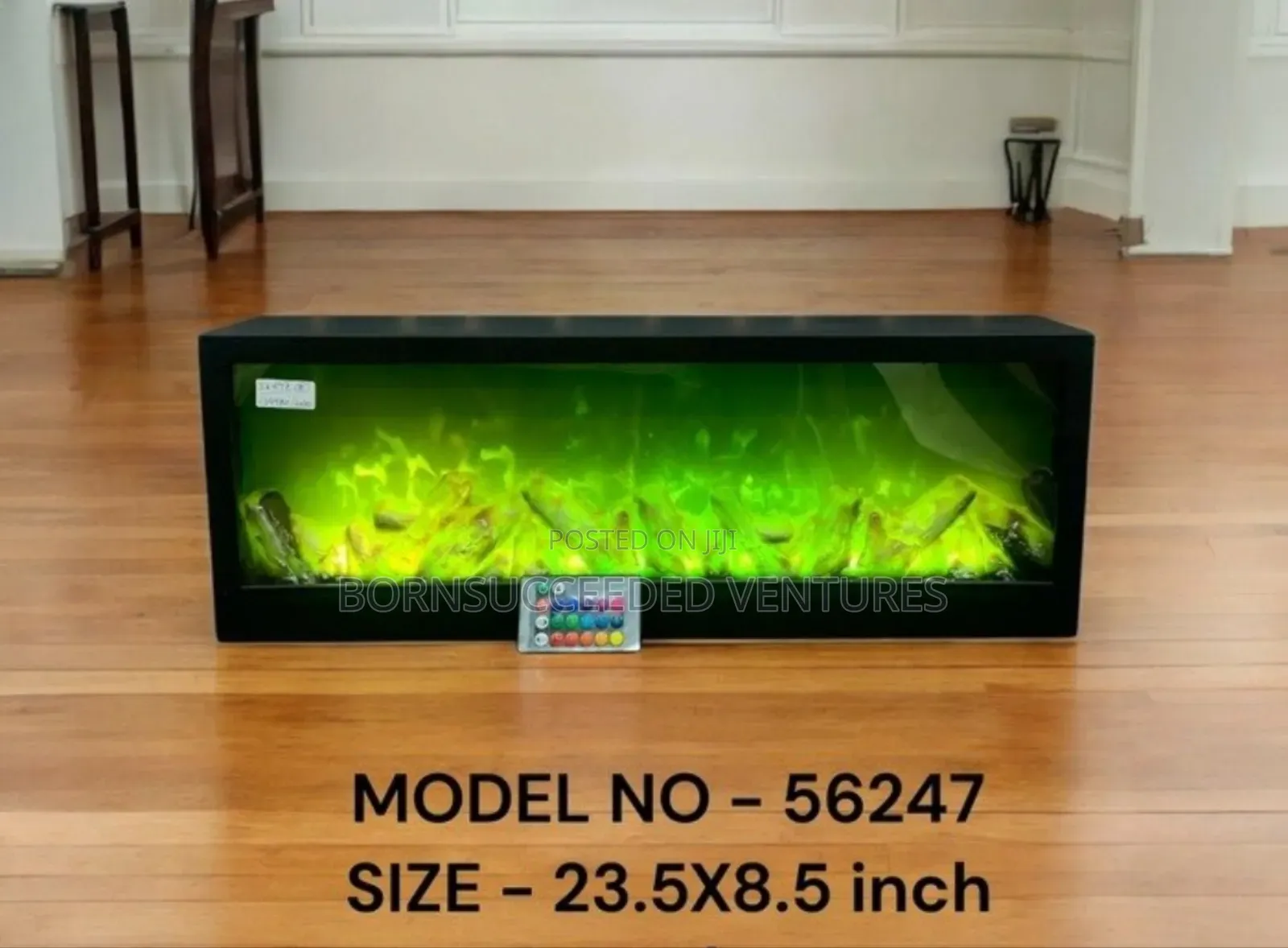 Electric Or Battery Operated Fireplace Lamp With Remote Control 60cm