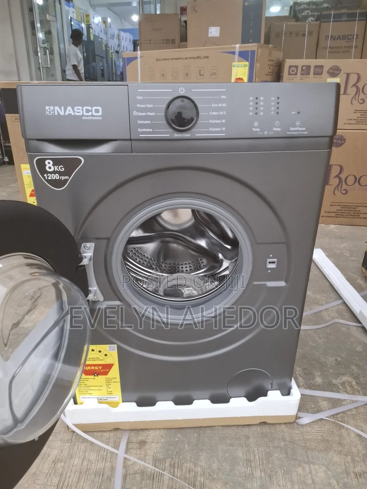 Nasco Inverter Motor Washing Machine 8kg Front Load Full Automatic